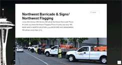 Desktop Screenshot of northwestbarricadeandsigns.com